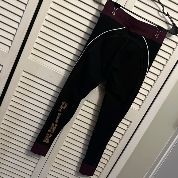 Victoria's Secret PINK Yoga drawstring leggings. Size Small. - Picture 2 of 5